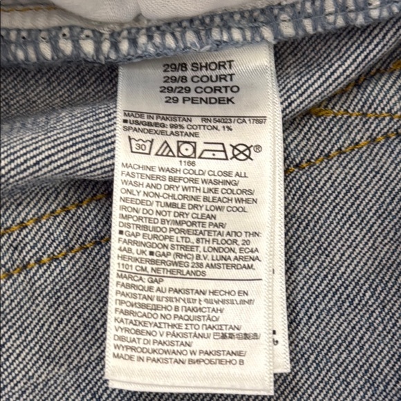 Gap Blue Light Wash High Rise Stride Wide-Leg Jeans SKU0330 - Picture 8 of 9